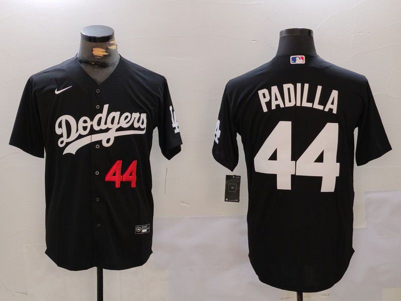 Men Los Angeles Dodgers 44 Padilla Black Game 2024 Nike MLB Jersey style 3